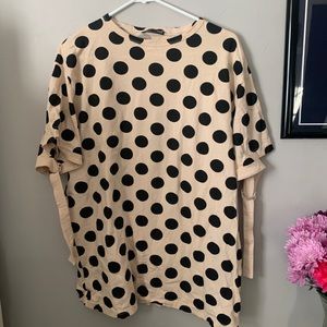 Oversized polka dot tee
